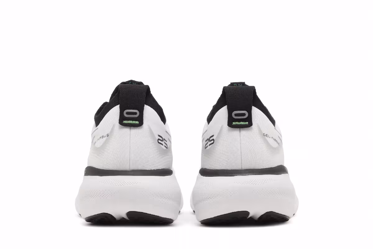 ASICS Gel Nimbus 25 White Black Green, view 7