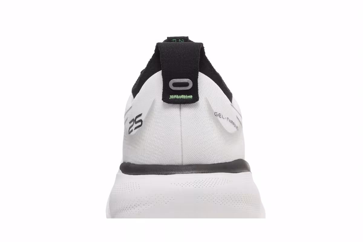 ASICS Gel Nimbus 25 White Black Green, view 8
