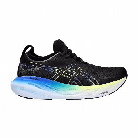 Asics Gel Nimbus 25 4E Wide 'Black Glow Yellow'