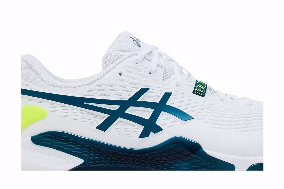 ASICS Gel Resolution 9 Wide White Restful Teal, view 3