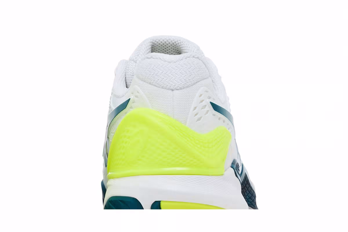 ASICS Gel Resolution 9 Wide White Restful Teal, view 8
