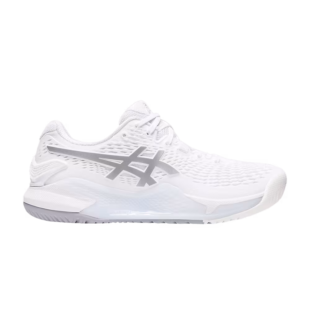 ASICS Women's Gel Resolution 9 Wide White Pure Silver