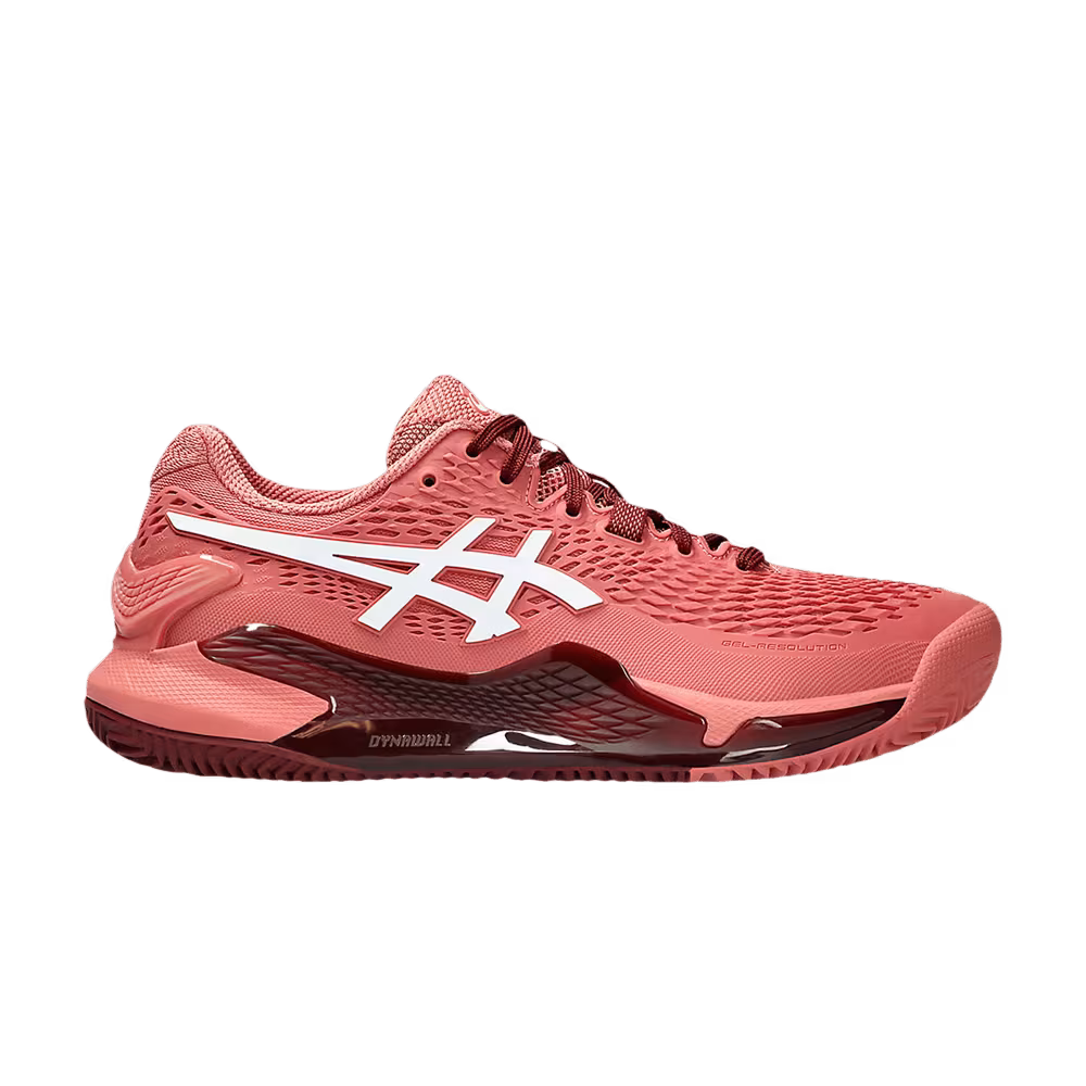 Asics Women's Gel Resolution 9 Clay Light Garnet White