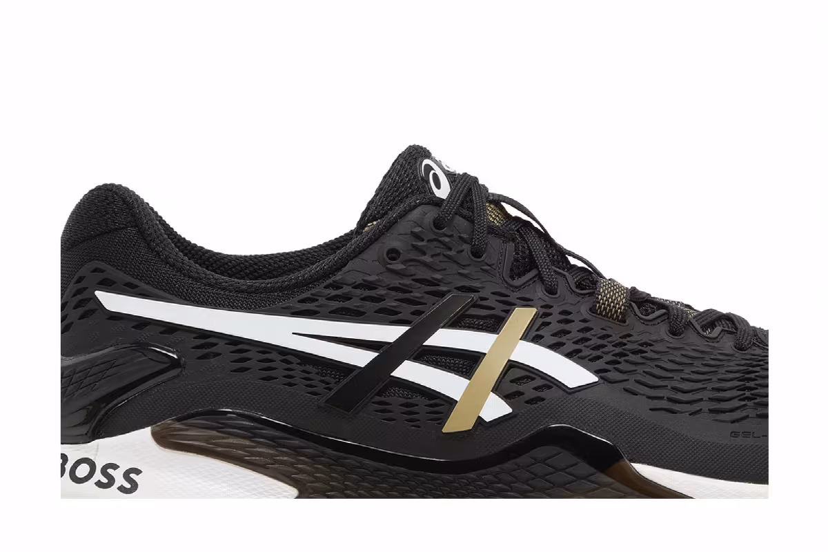ASICS Gel Resolution 9 Black Camel, view 3