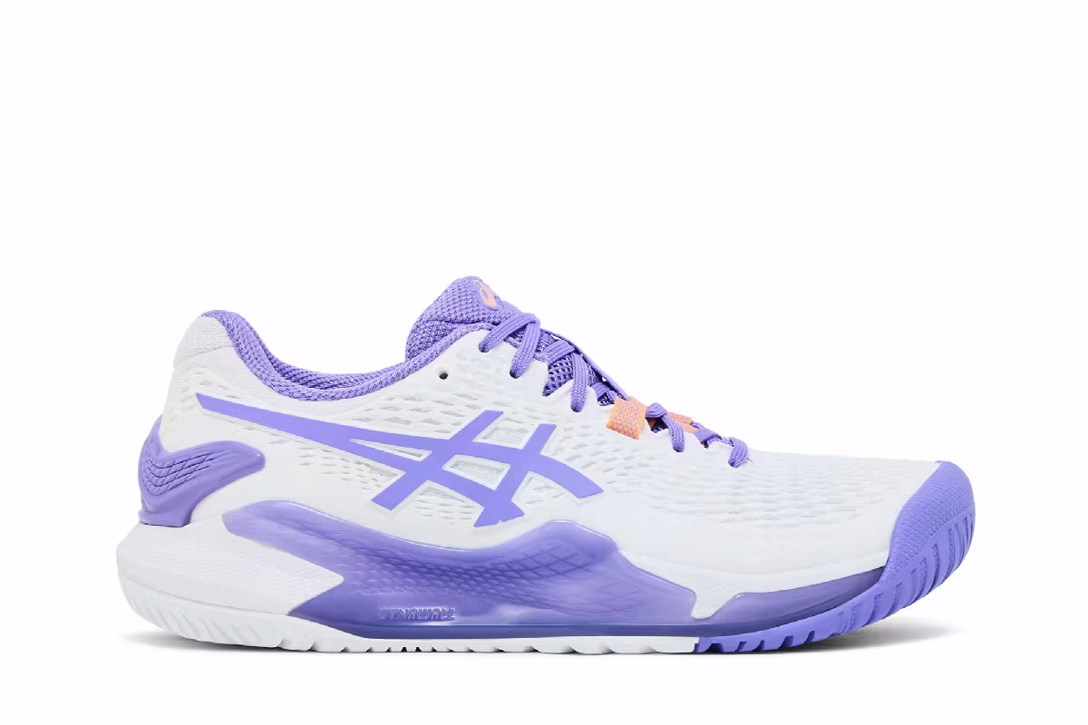ASICS Women's Gel Resolution 9 White Amethyst, view 2