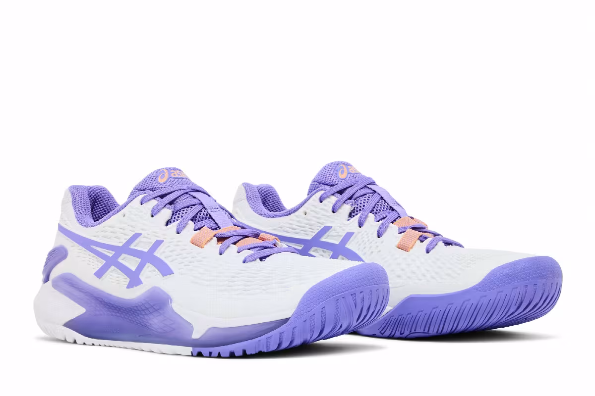 ASICS Women's Gel Resolution 9 White Amethyst, view 9