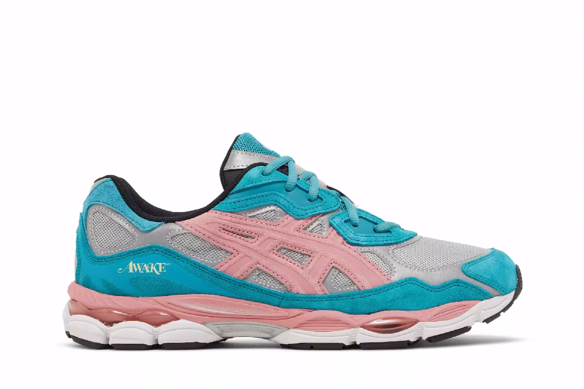 Awake NY x ASICS Gel NYC Teal Pink, view 2