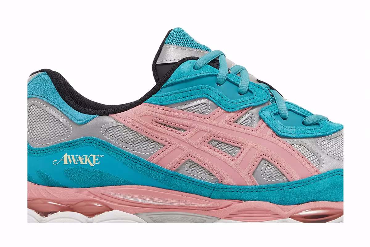 Awake NY x ASICS Gel NYC Teal Pink, view 3
