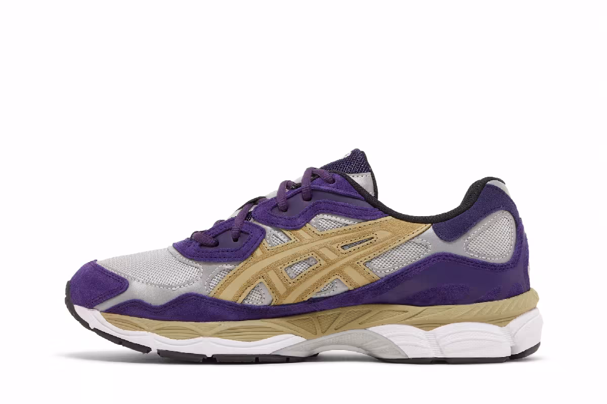 Awake NY x ASICS Gel NYC Purple Gold, view 4
