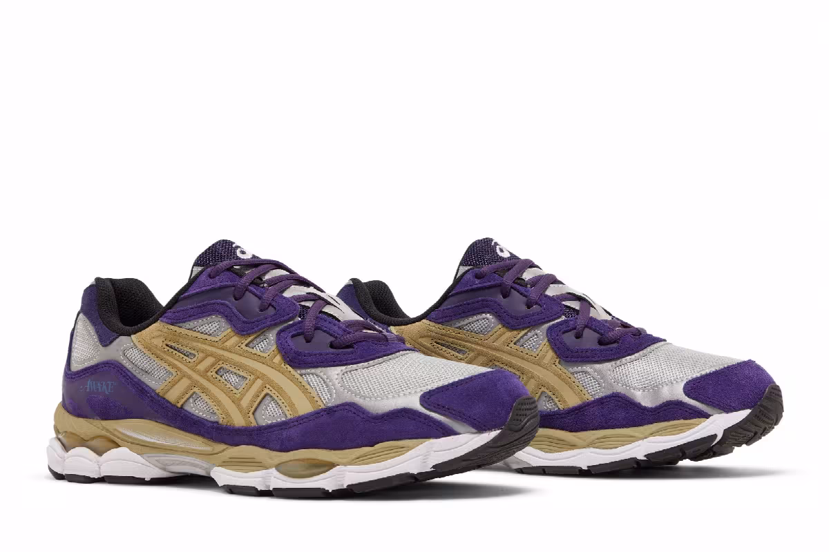 Awake NY x ASICS Gel NYC Purple Gold, view 9