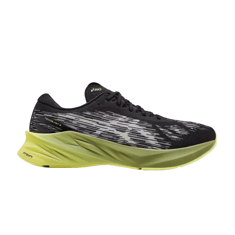 Asics Novablast 3 Black Dried Leaf Green