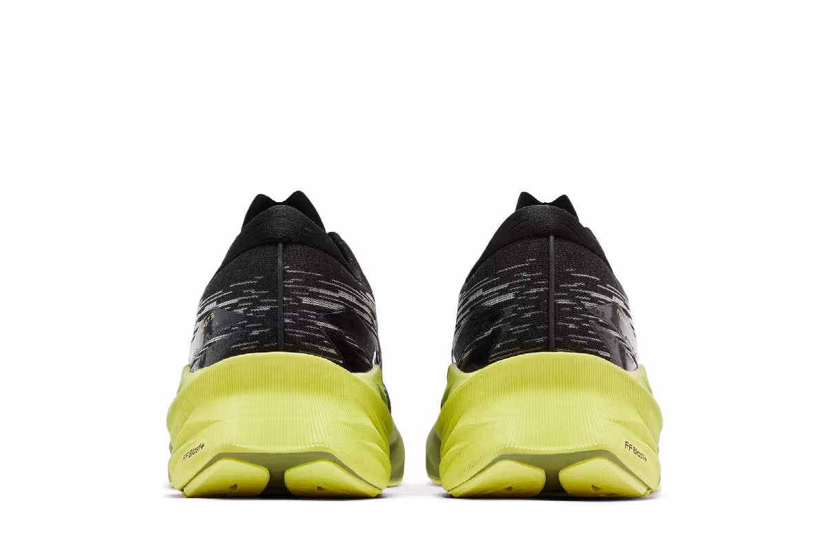 Asics Novablast 3 Black Dried Leaf Green, view 7