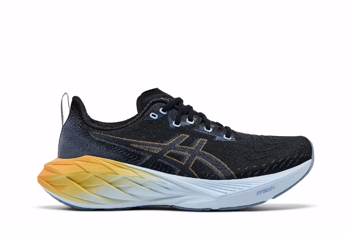 ASICS Novablast 4 Black Thunder Blue, view 2