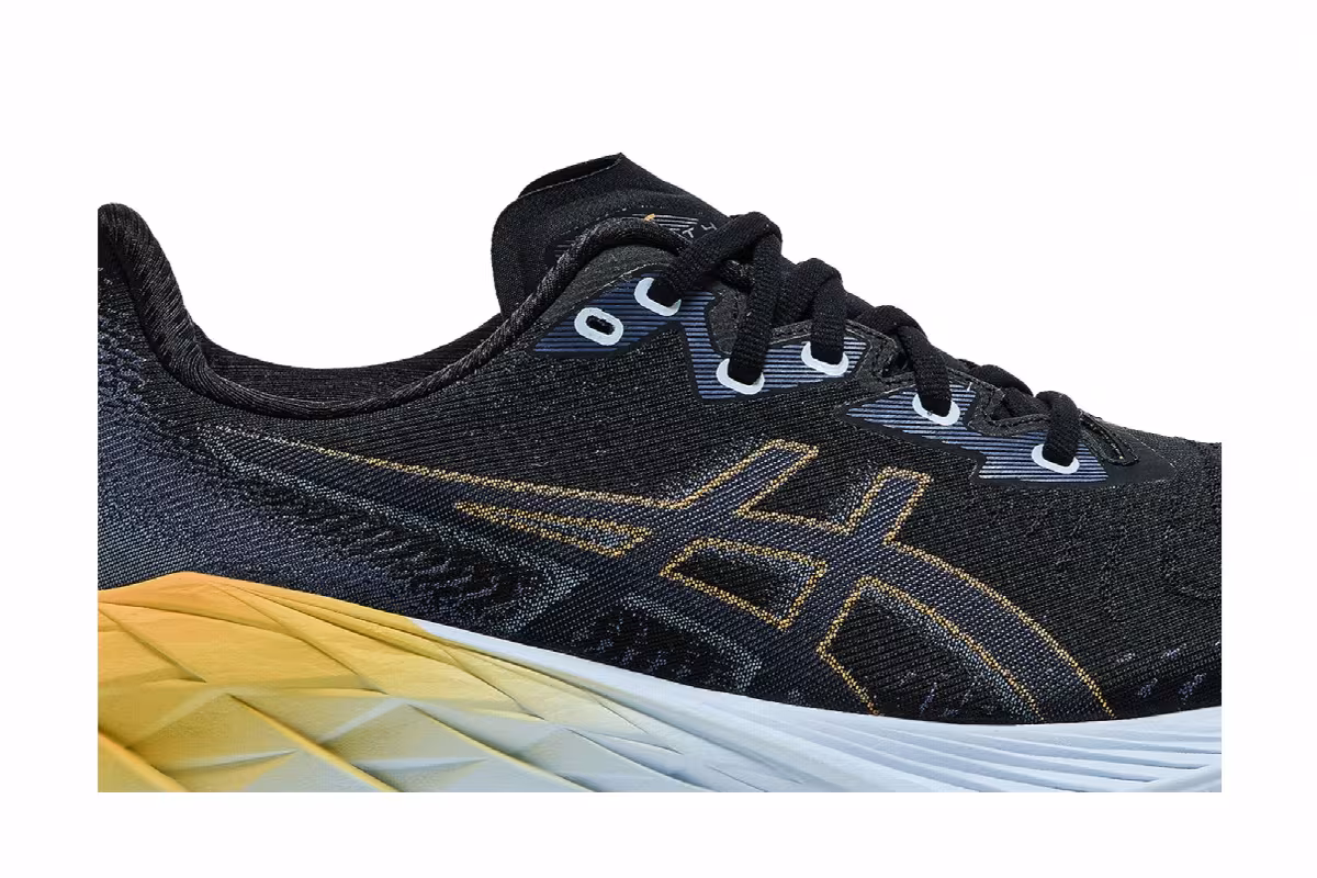 ASICS Novablast 4 Black Thunder Blue, view 3