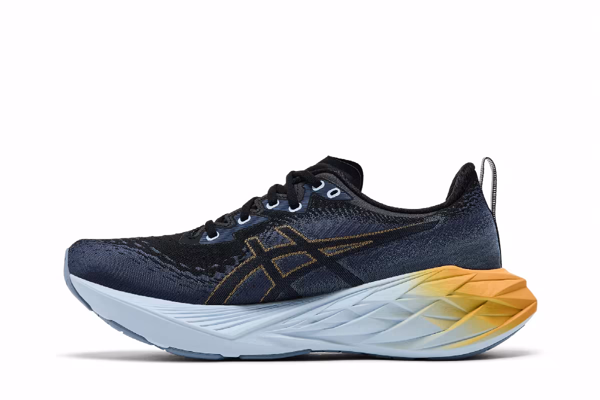 ASICS Novablast 4 Black Thunder Blue, view 4