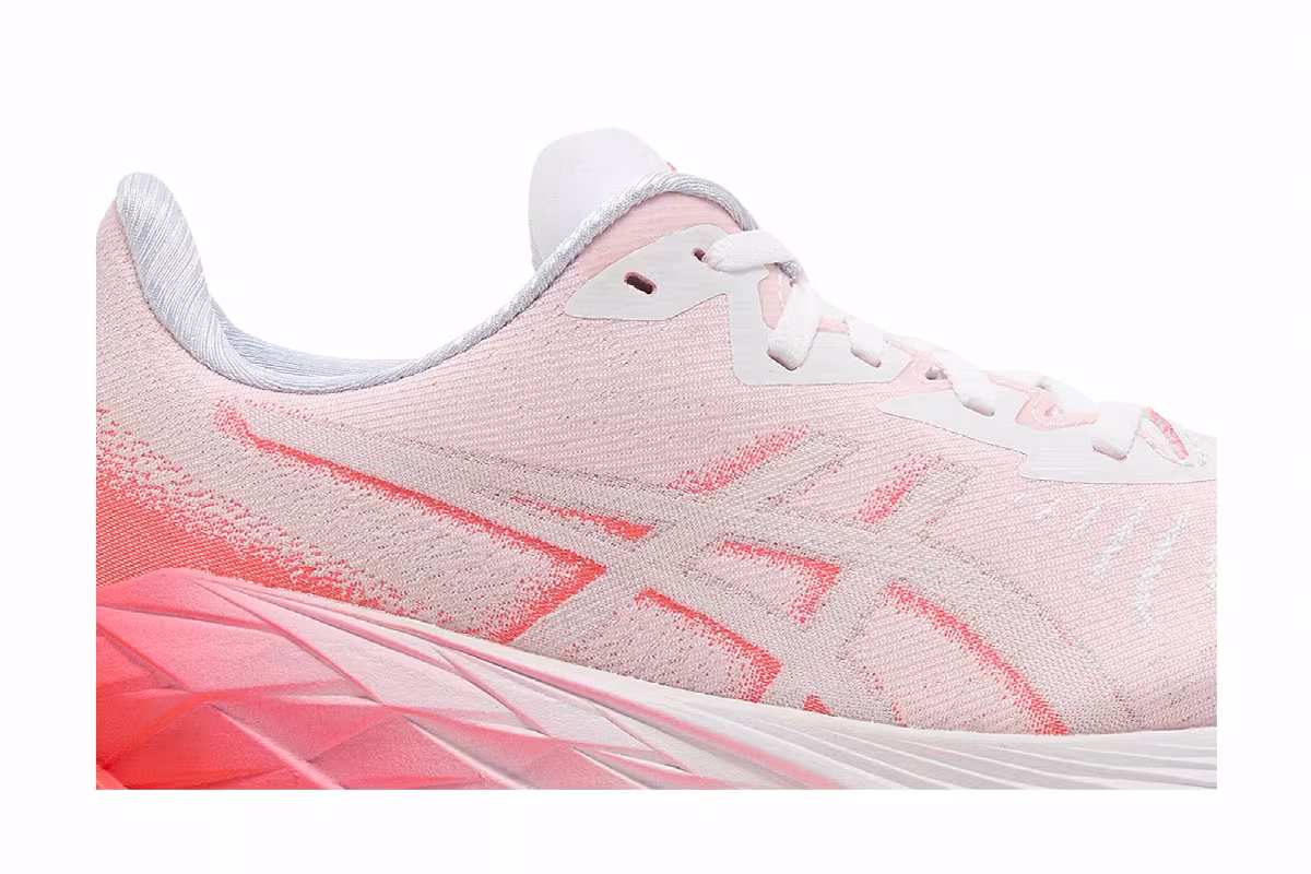 Hakaone Ekiden x ASICS Women's Novablast 4 White Sunrise Red, view 3
