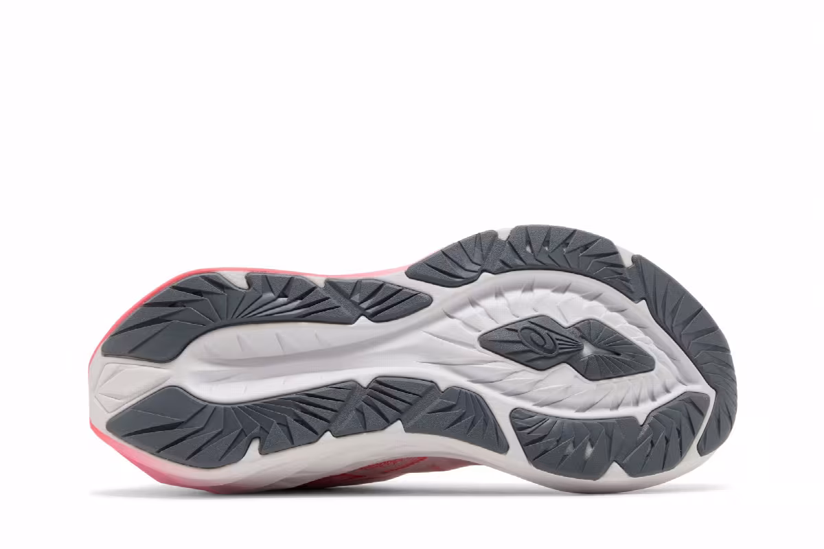Hakaone Ekiden x ASICS Women's Novablast 4 White Sunrise Red, view 5