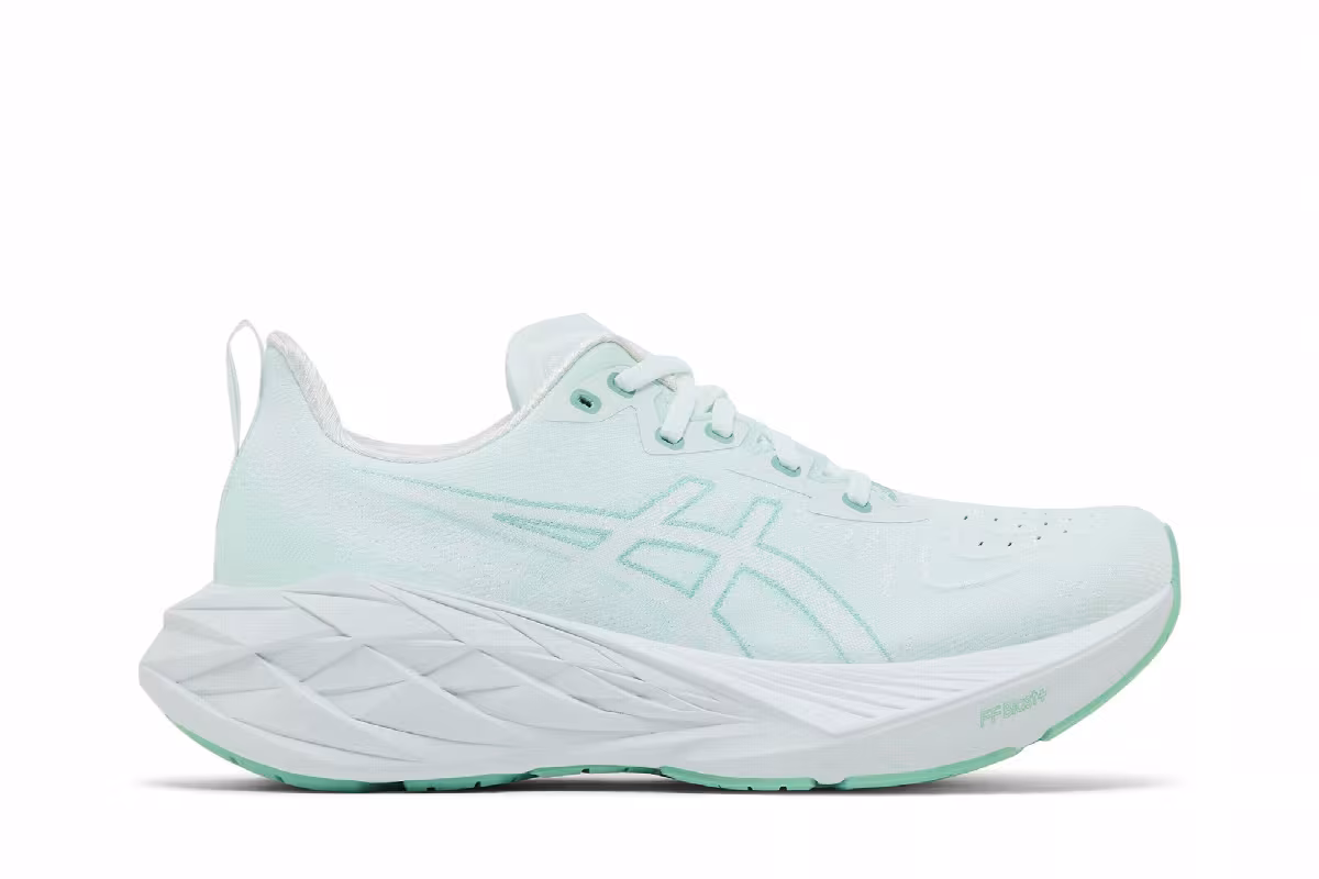ASICS Women's Novablast 4 Pale Mint White, view 2