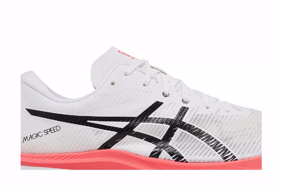 Asics Magic Speed 3 White Black Pink, view 3