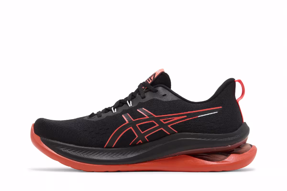 Asics Gel Kinsei Max Black Sunrise Red, view 4