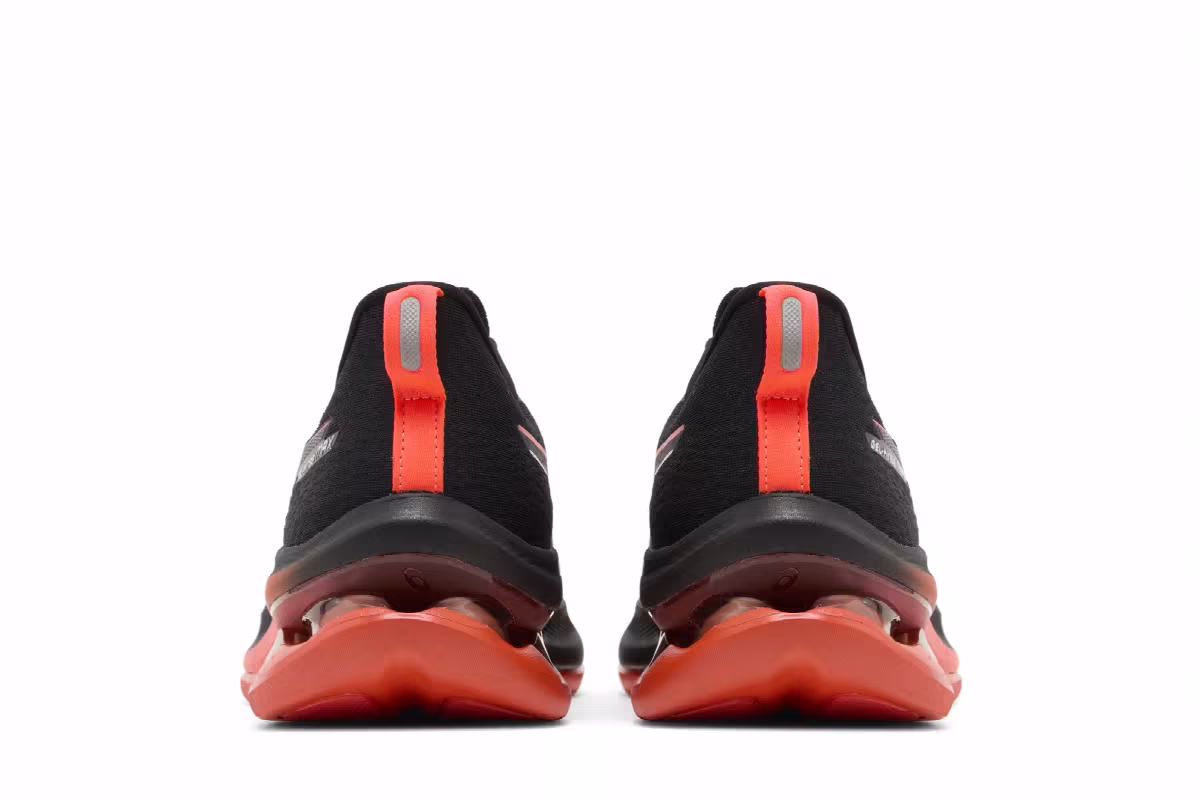 Asics Gel Kinsei Max Black Sunrise Red, view 7