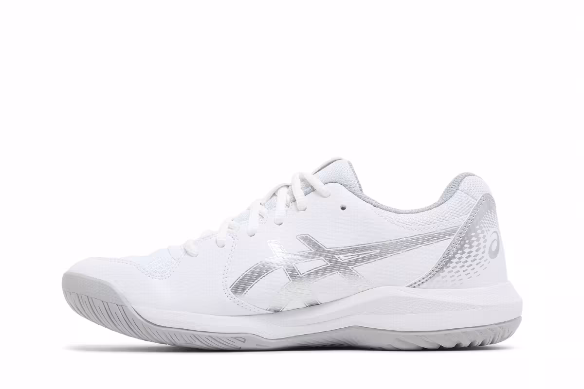 Asics Women's Gel Dedicate 8 White Pure Silver, view 4