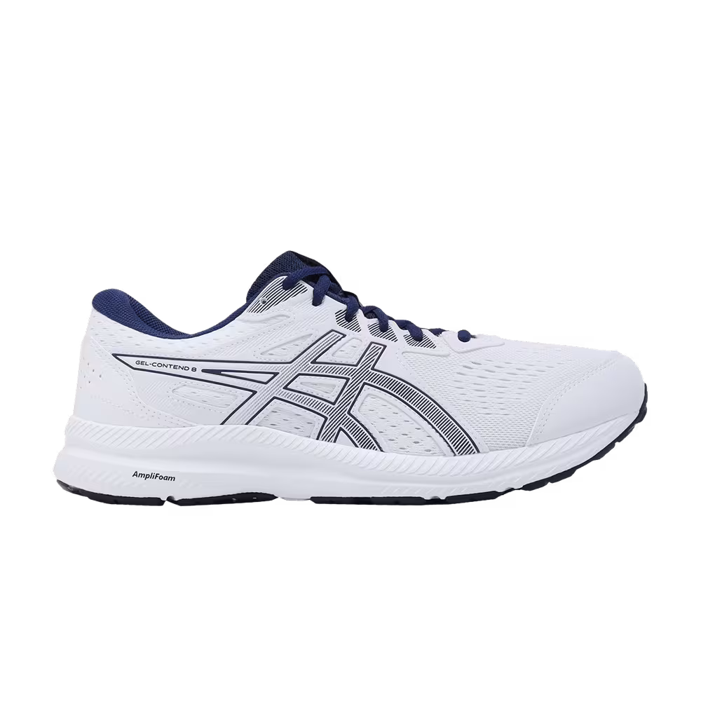 Asics Gel Contend 8 White Blue Expanse