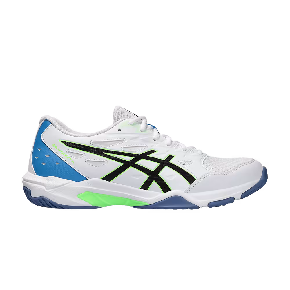 Asics Gel Rocket 11 White Blue Lime