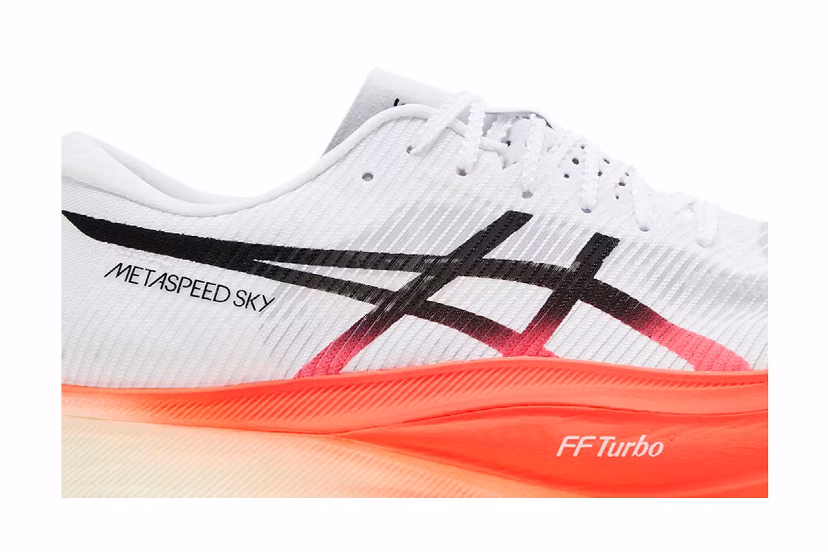 ASICS Metaspeed Sky+ White Sunrise Red, view 3
