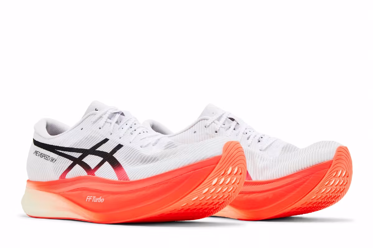 ASICS Metaspeed Sky+ White Sunrise Red, view 9