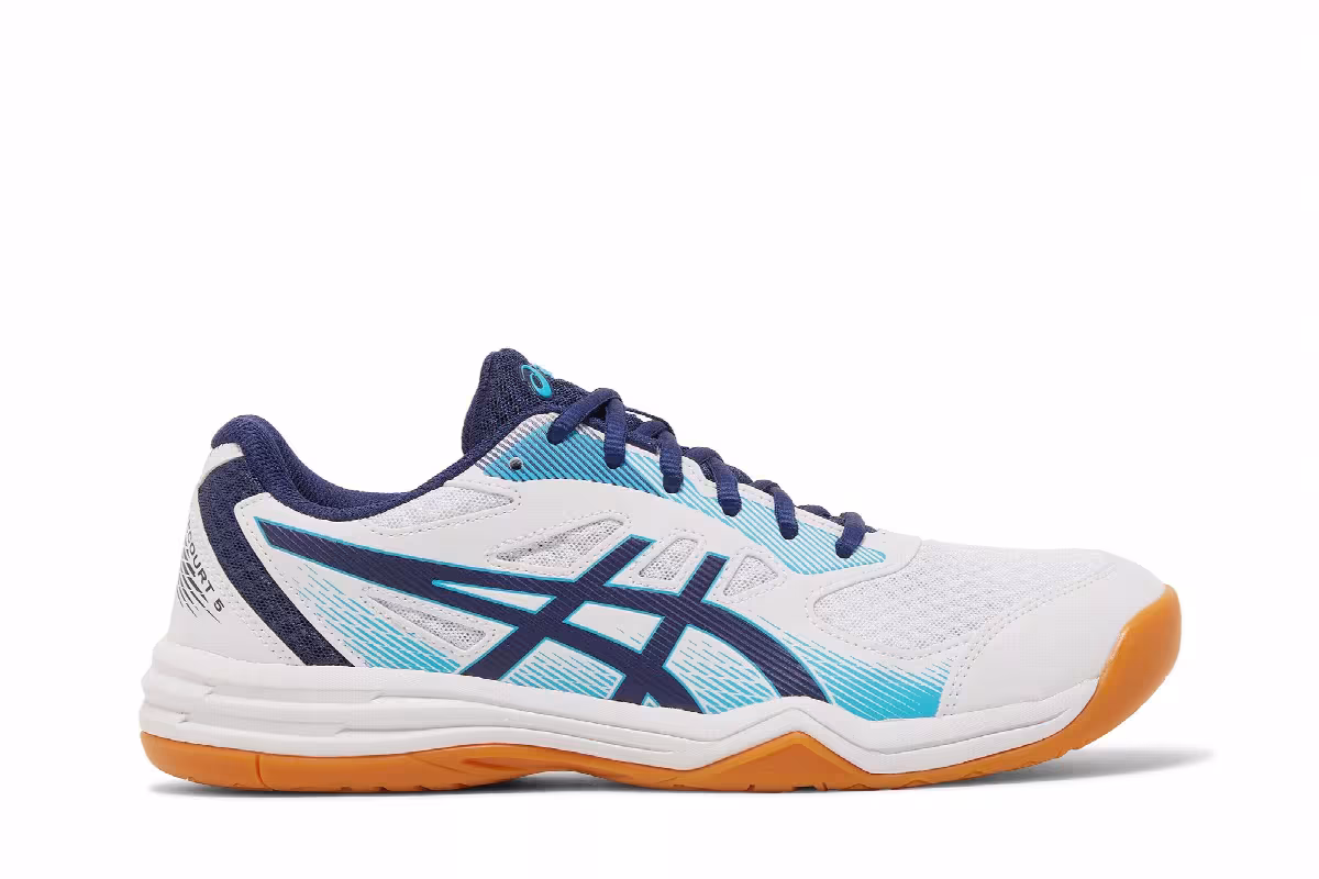 Asics Upcourt 5 White Indigo Blue, view 2