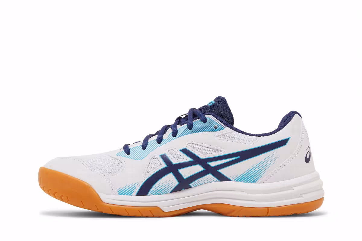 Asics Upcourt 5 White Indigo Blue, view 4