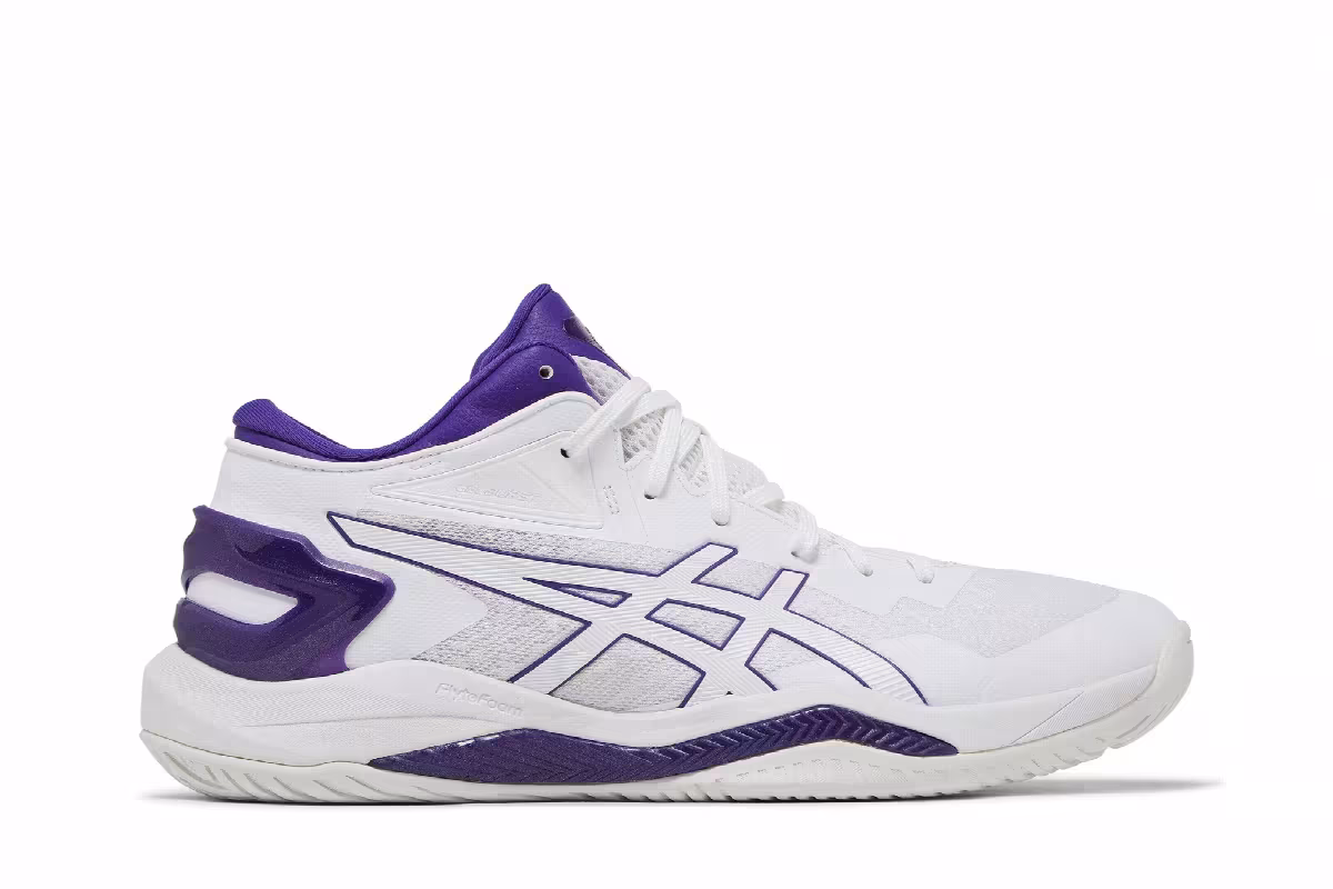 ASICS Gel Burst 27 White Gentry Purple, view 2