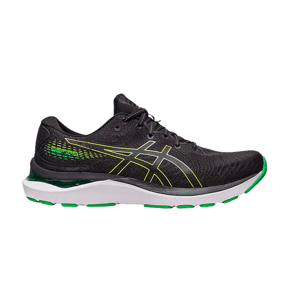 Asics Gel Cumulus 24 Black Lime Zest