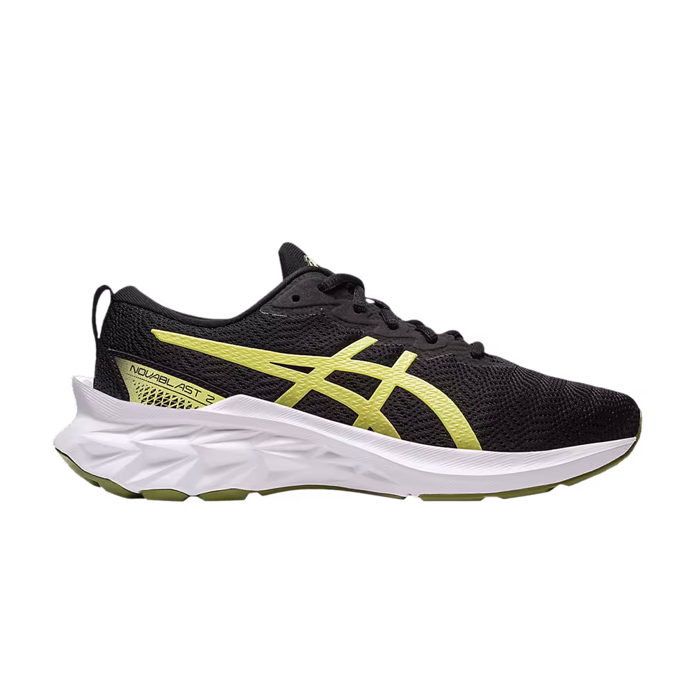 Asics Novablast 2 GS Black Glow Yellow
