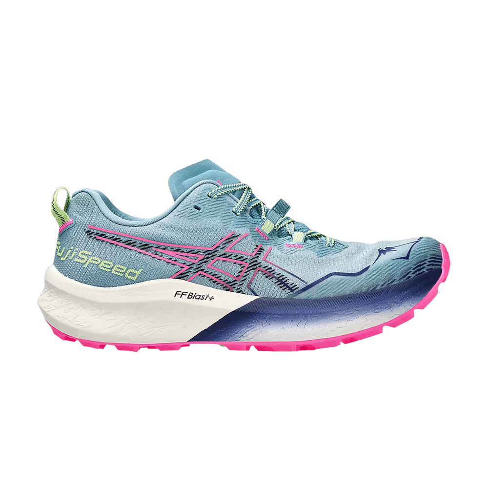 Asics Women's Fuji Speed 2 Gris Blue Pink