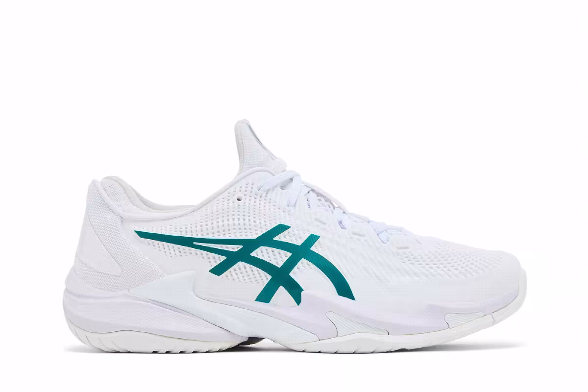 ASICS Court FF 3 Novak White Pitch Green, view 2