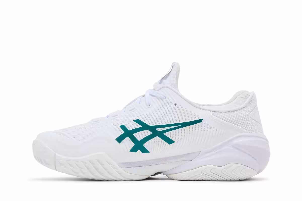 ASICS Court FF 3 Novak White Pitch Green, view 4
