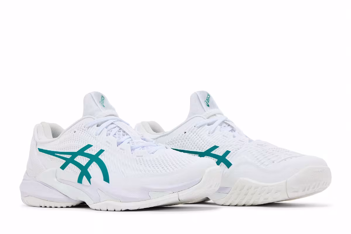 ASICS Court FF 3 Novak White Pitch Green, view 9