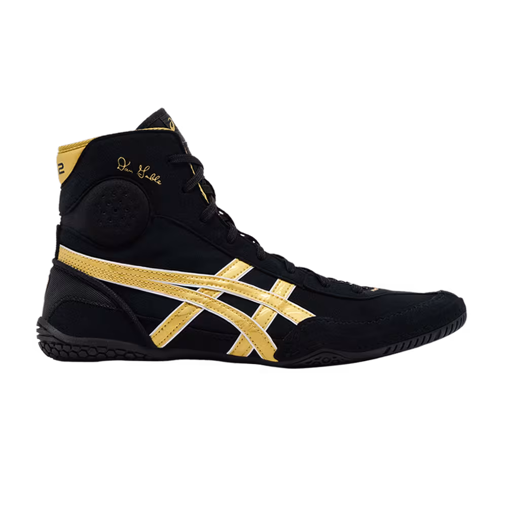 ASICS Dan Gable Evo 3 Black Rich Gold