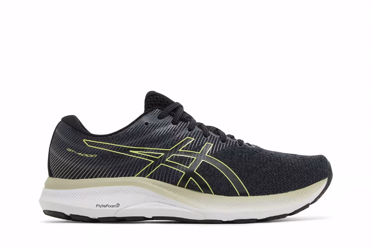 Asics GT 4000 3 Wide Black Glow Yellow, view 2