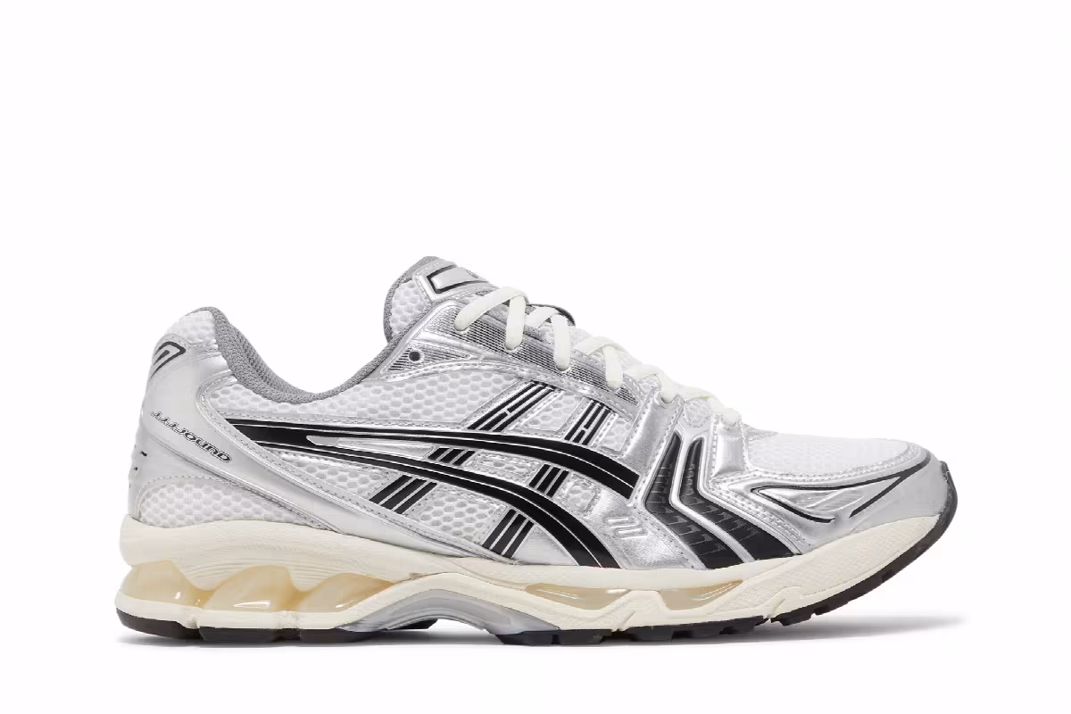 JJJJound x ASICS Gel Kayano 14 Silver Black, view 2