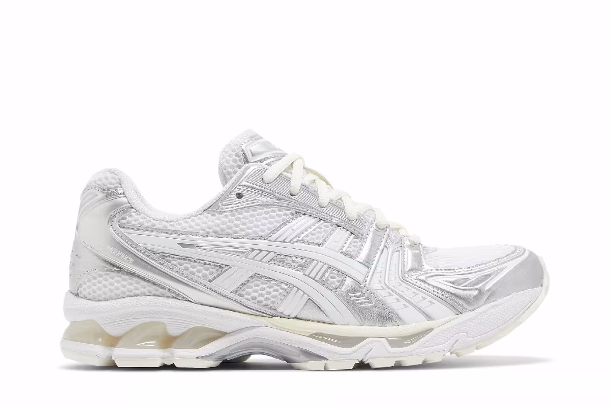 JJJJound x ASICS Gel Kayano 14 Silver White, view 2