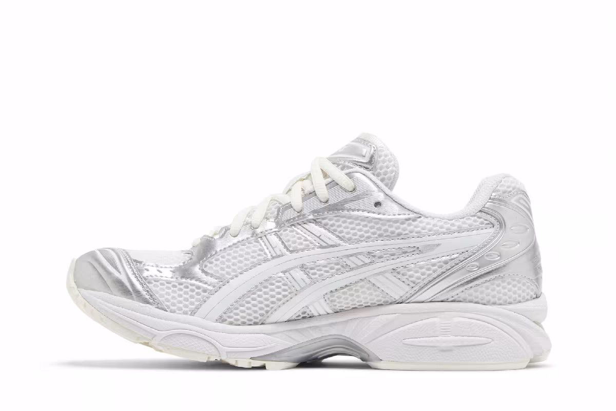 JJJJound x ASICS Gel Kayano 14 Silver White, view 4