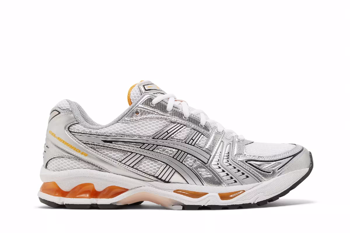 Asics Gel Kayano 14 Pure Silver Orange, view 2