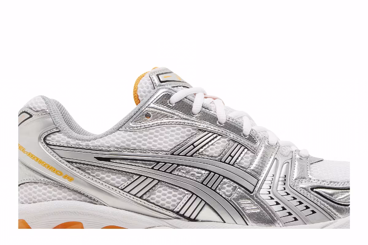 Asics Gel Kayano 14 Pure Silver Orange, view 3