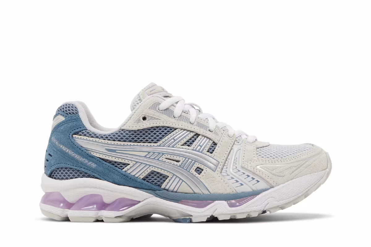ASICS Women's Gel Kayano 14 Glacier Grey Blue Purple, view 2