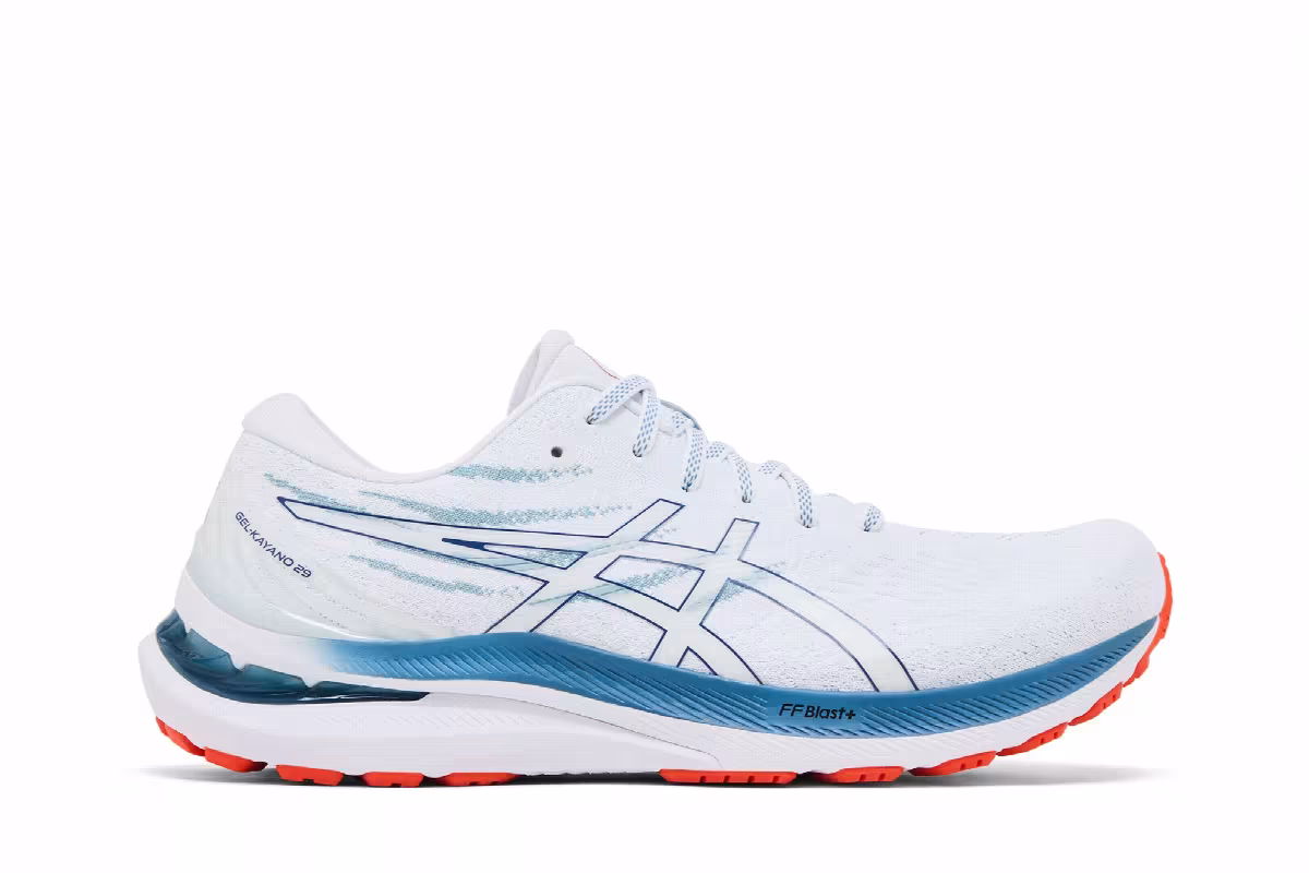 ASICS Gel Kayano 29 White Deep Ocean, view 2