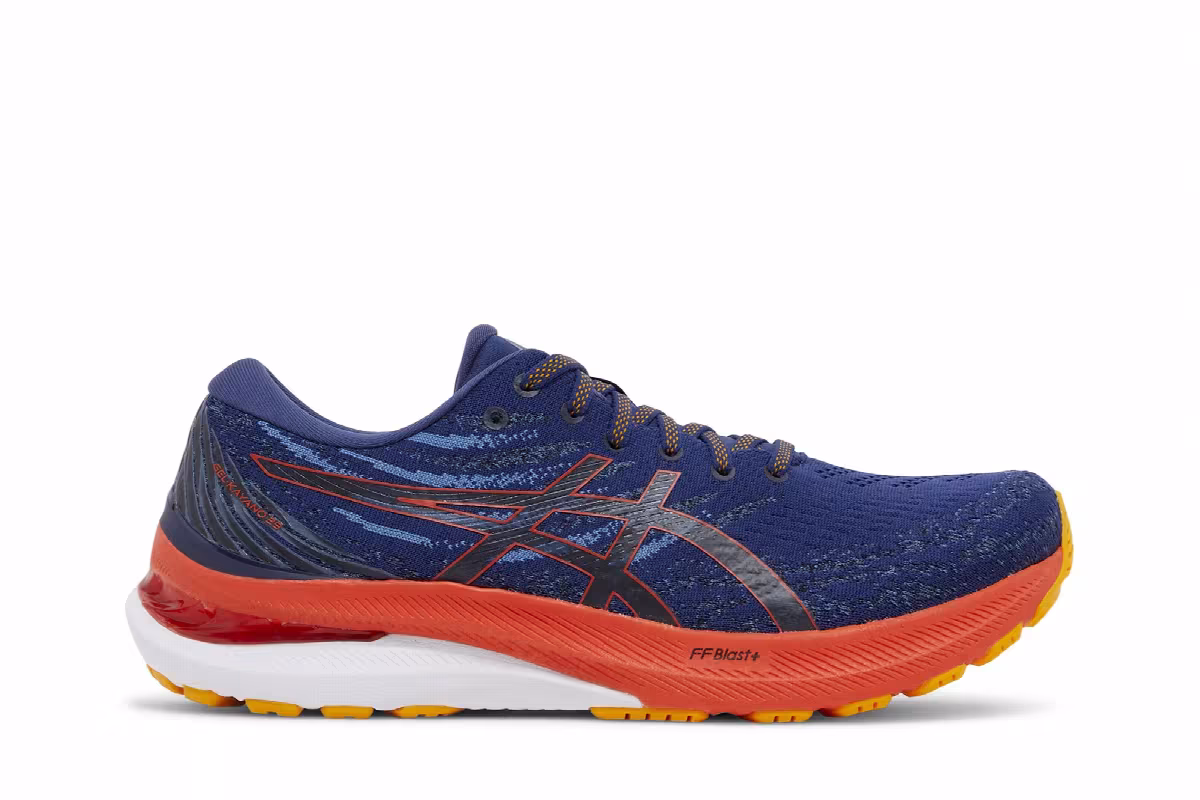 Asics Gel Kayano 29 Deep Ocean Cherry Tomato, view 2