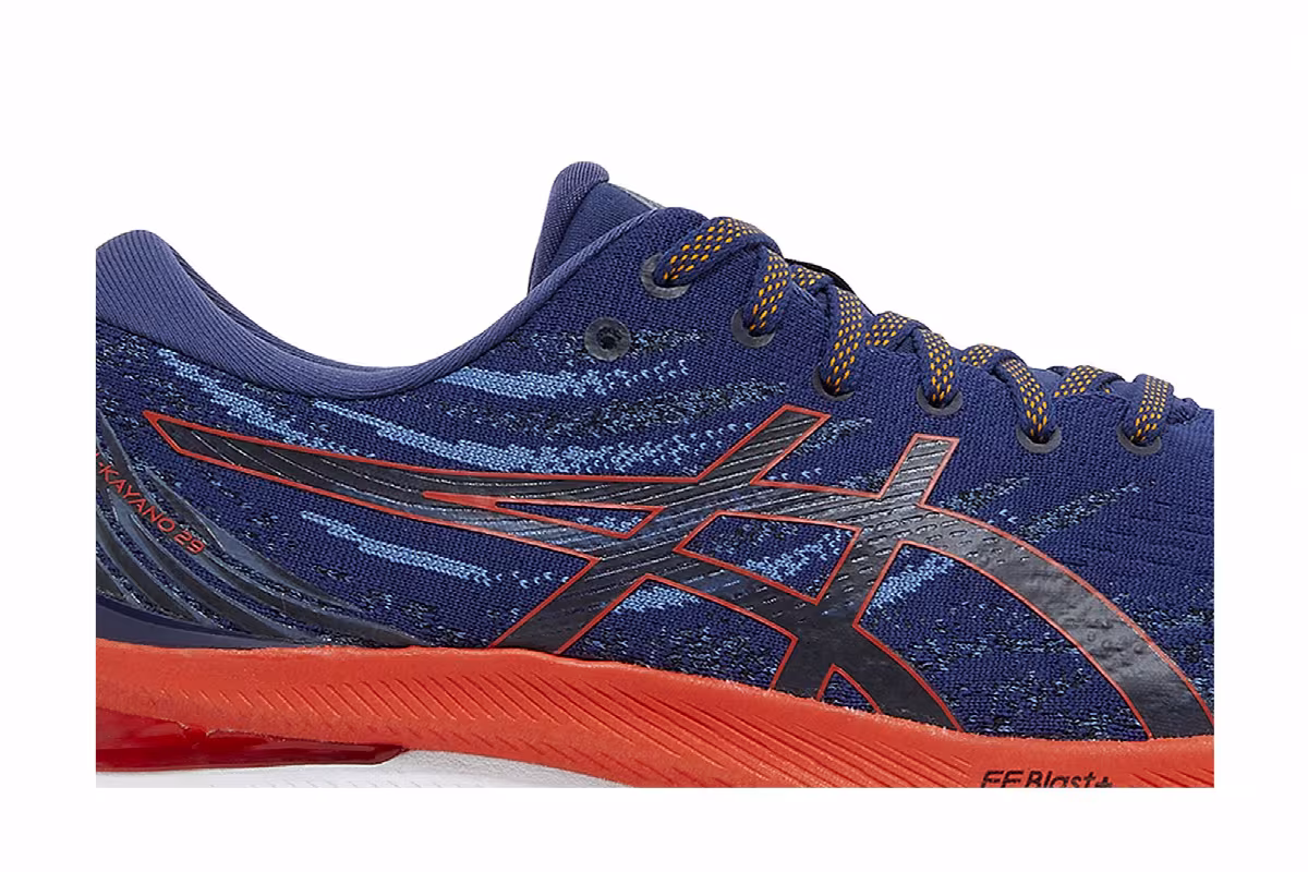 Asics Gel Kayano 29 Deep Ocean Cherry Tomato, view 3